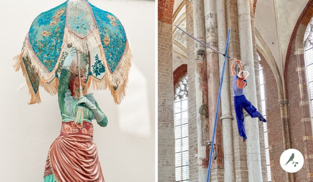 Bijzondere kostuums en acrobatiek tijdens Deventer Op Stelten