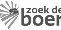 logo zoek de boer zwart wit